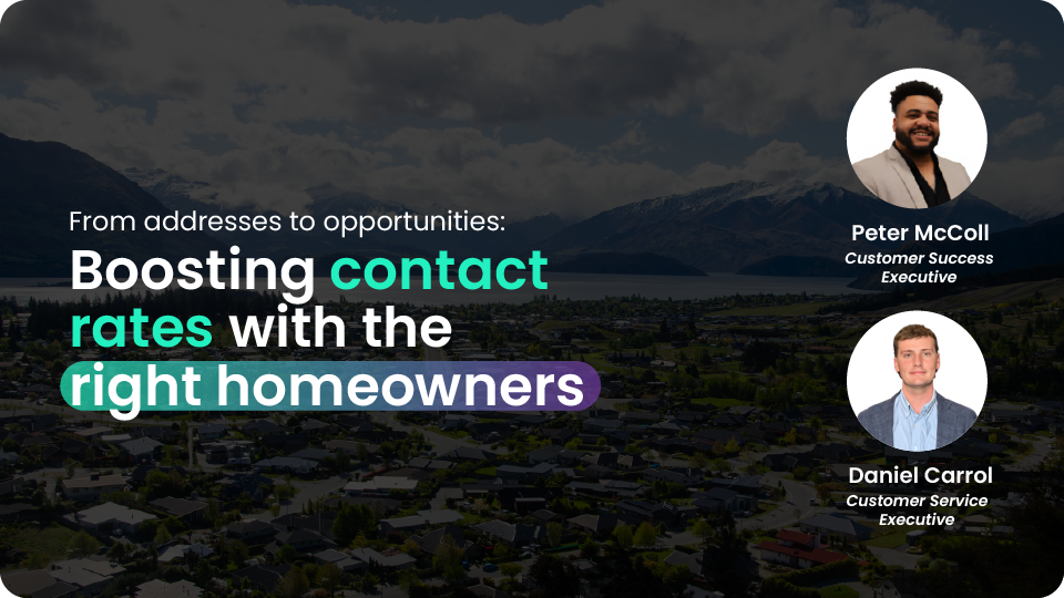 Webinar - CT3 Boosting contact rates with the right homeowners