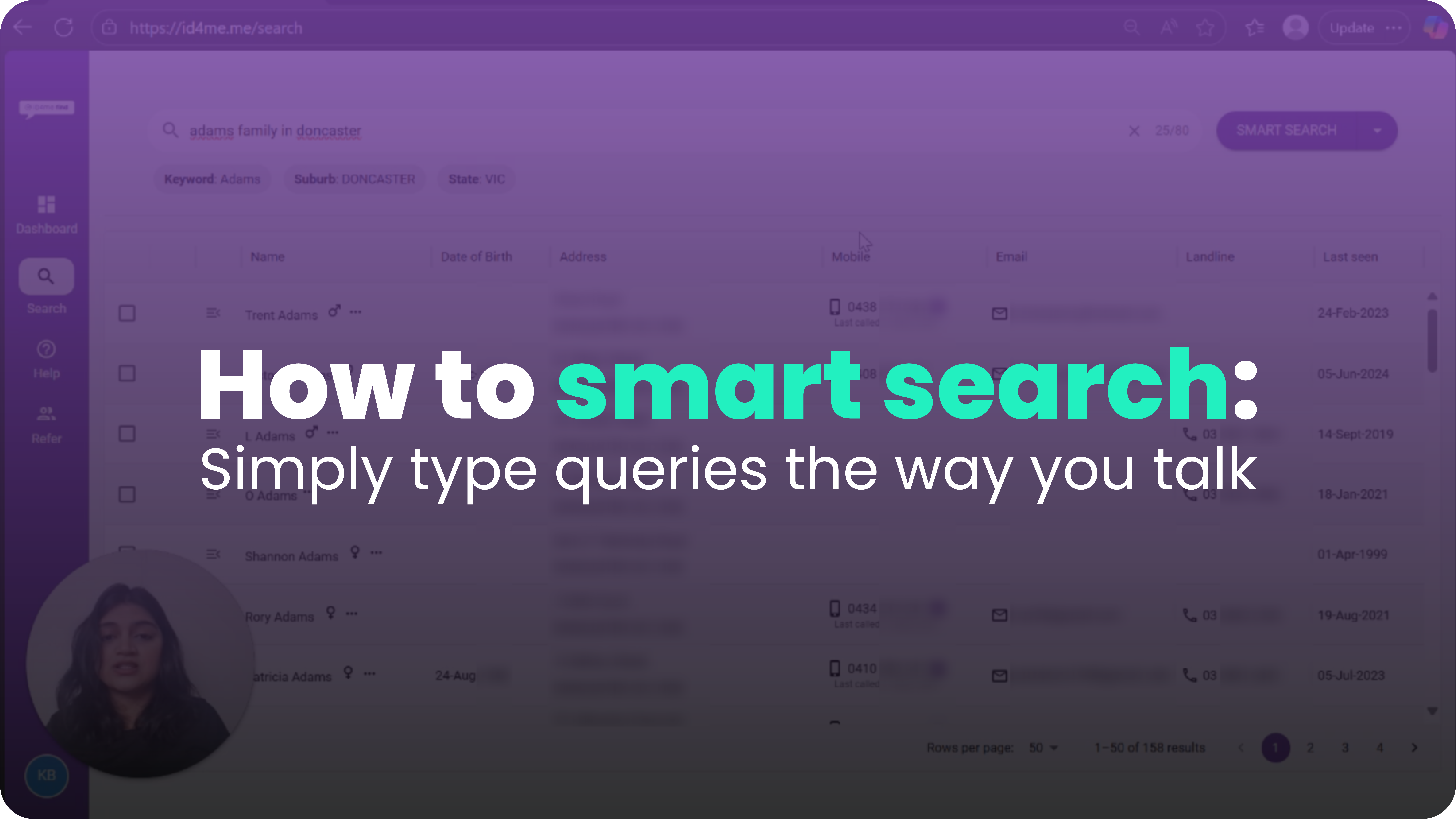 How to Smart Search in iD4me